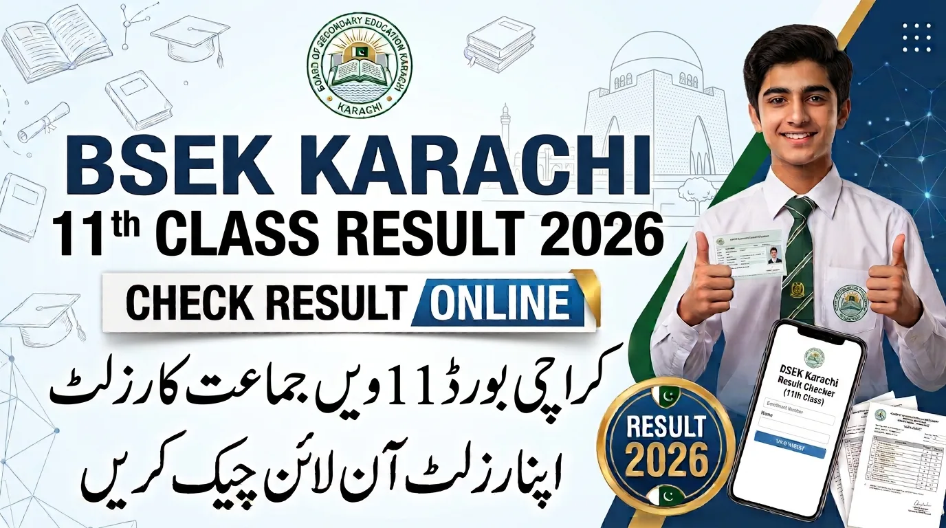 BSEK Karachi 11th Class Result 2026 By Name Roll Number