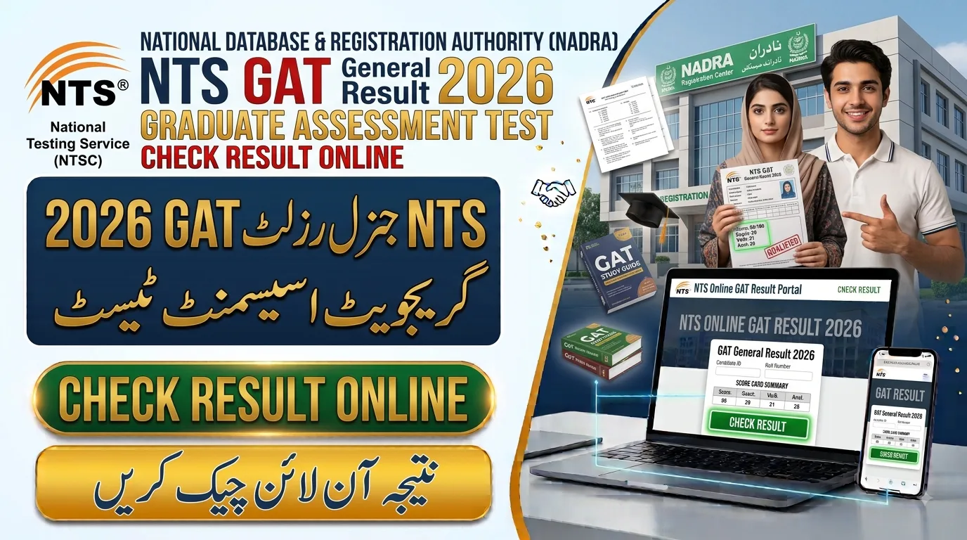 Graduate Assessment Test NTS GAT General VI Result 2026