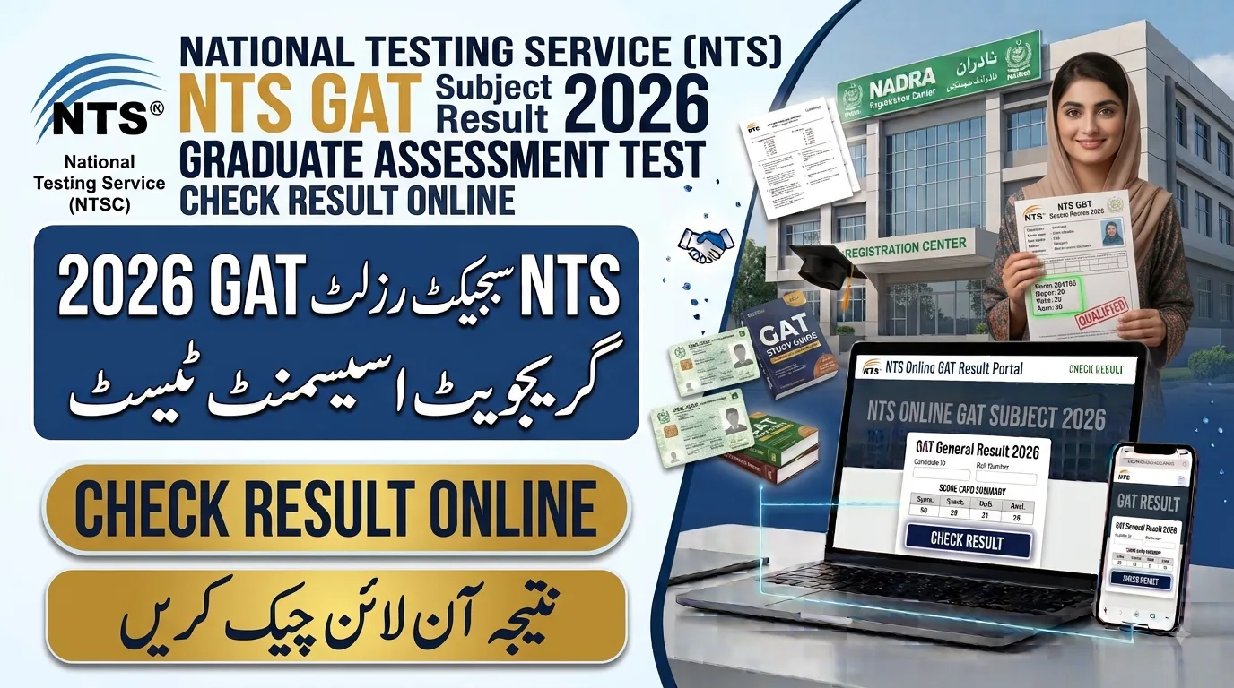 NTS Graduate Assessment Test GAT Subject IV Result 2026