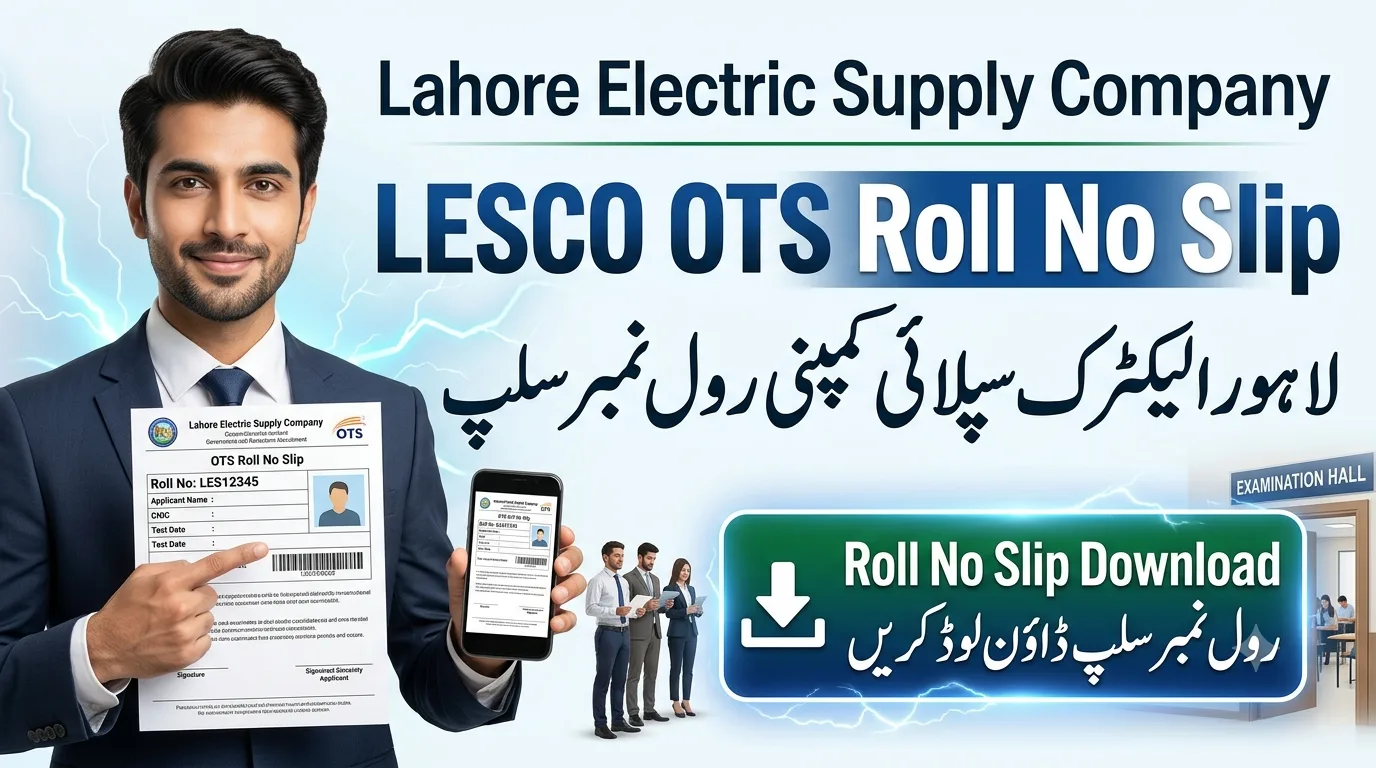 LESCO OTS Roll No Slip